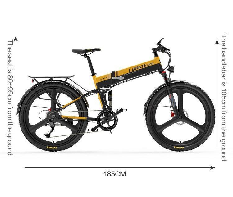 Lankeleisi XT750 Sports Version Electric Folding Fat Tire Mountain Bike