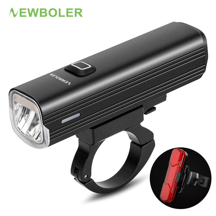 NEWBOLER 1000 Lumen Bicycle Light - 4800mAh High Capacity Battery - USB-C Rechargeable with Power Bank Function - Anti-Glare High/Low Beam Bike Lamp