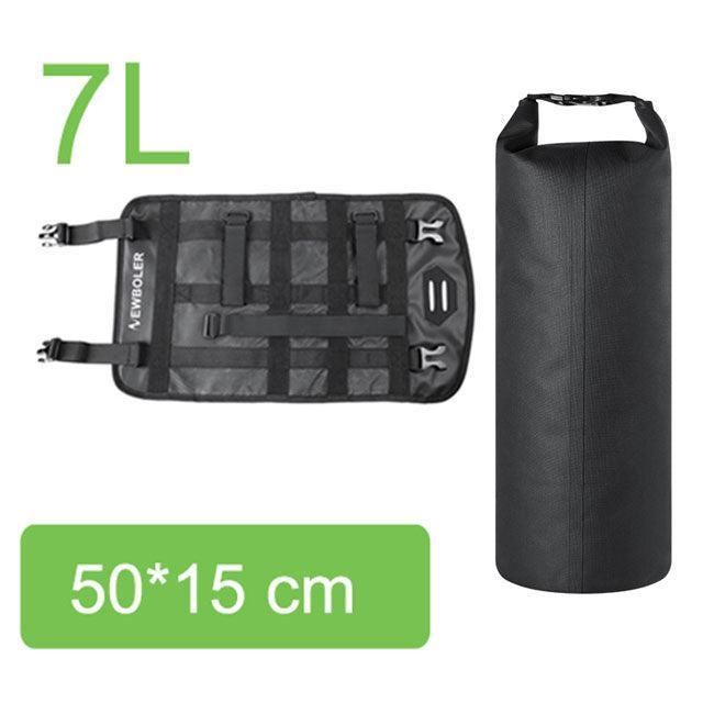 NEWBOLER 10L/15L/20L Waterproof Bike Handlebar Bag - IPX7 Dry Bag System - Ultralight Bikepacking Front Tube Bag with Reflective Design - Fits MTB &amp; Road Bike