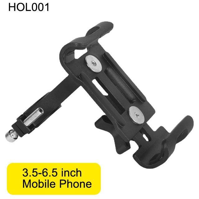 NEWBOLER Aluminum Bike Phone Mount - 360° Rotatable Mechanical Lock - Extended Forward Design - Anti-Shake Handlebar Holder for MTB, Road Bike &amp; Motorcycle