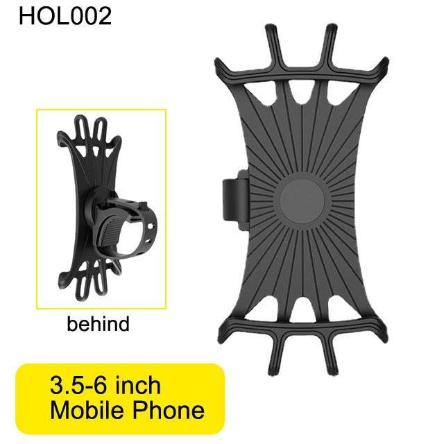 NEWBOLER Aluminum Bike Phone Mount - 360° Rotatable Mechanical Lock - Extended Forward Design - Anti-Shake Handlebar Holder for MTB, Road Bike &amp; Motorcycle