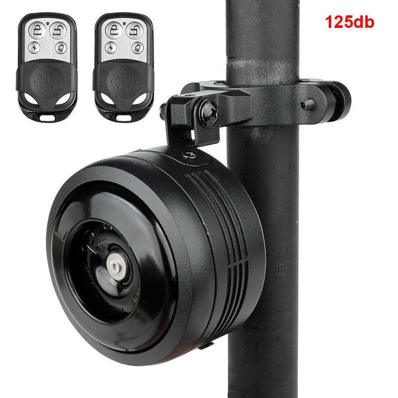NowAct 125dB Electric Bike Horn - Powerful Motorcycle-Grade Siren with Anti-Theft Alarm - Waterproof Alloy Housing &amp; 30M Remote Control - USB Rechargeable