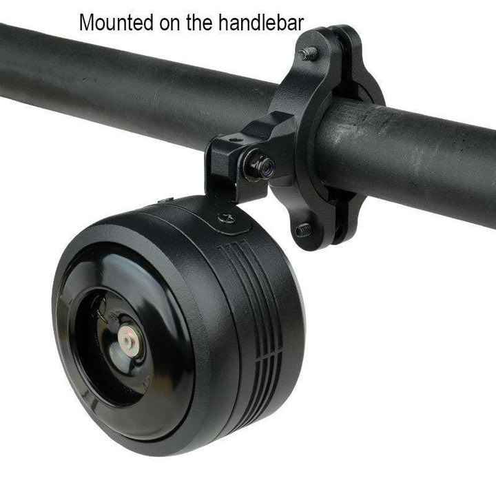 NowAct 125dB Electric Bike Horn - Powerful Motorcycle-Grade Siren with Anti-Theft Alarm - Waterproof Alloy Housing &amp; 30M Remote Control - USB Rechargeable