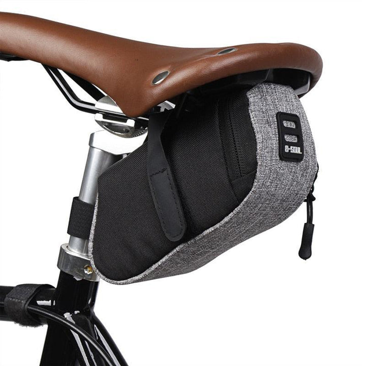 600D High-Density Nylon Bike Saddle Bag - Waterproof Oxford Cloth Wedge Pack - Aerodynamic Under Seat Tool Pouch for MTB, Road &amp; City Bikes