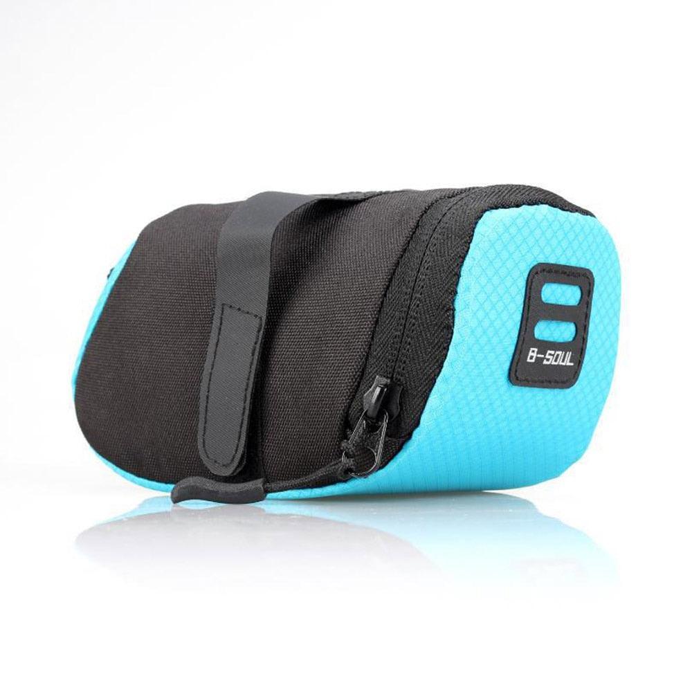 600D High-Density Nylon Bike Saddle Bag - Waterproof Oxford Cloth Wedge Pack - Aerodynamic Under Seat Tool Pouch for MTB, Road &amp; City Bikes