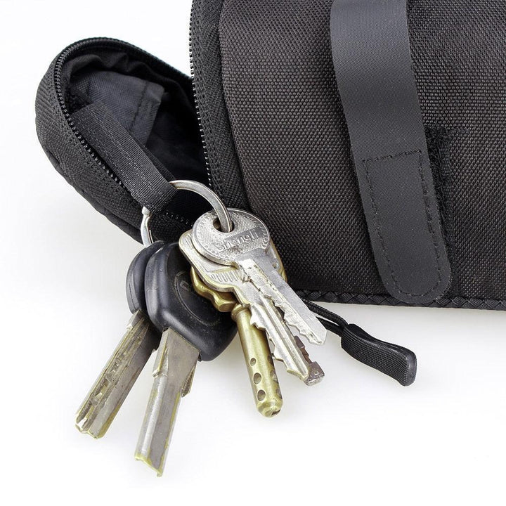 Ultralight Nylon Bicycle Saddle Bag - Waterproof Oxford Cloth Tail Pack - Aerodynamic Small Seat Pouch for MTB, Road &amp; City Bikes