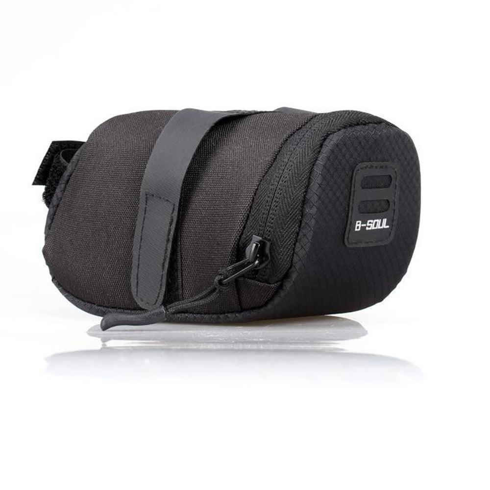 Ultralight Nylon Bicycle Saddle Bag - Waterproof Oxford Cloth Tail Pack - Aerodynamic Small Seat Pouch for MTB, Road &amp; City Bikes
