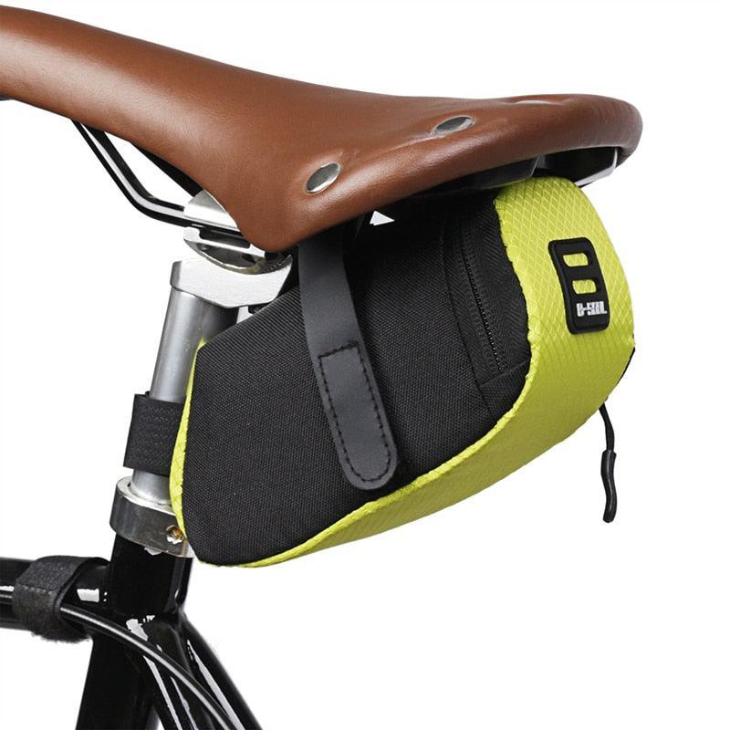 Ultralight Nylon Bicycle Saddle Bag - Waterproof Oxford Cloth Tail Pack - Aerodynamic Small Seat Pouch for MTB, Road &amp; City Bikes