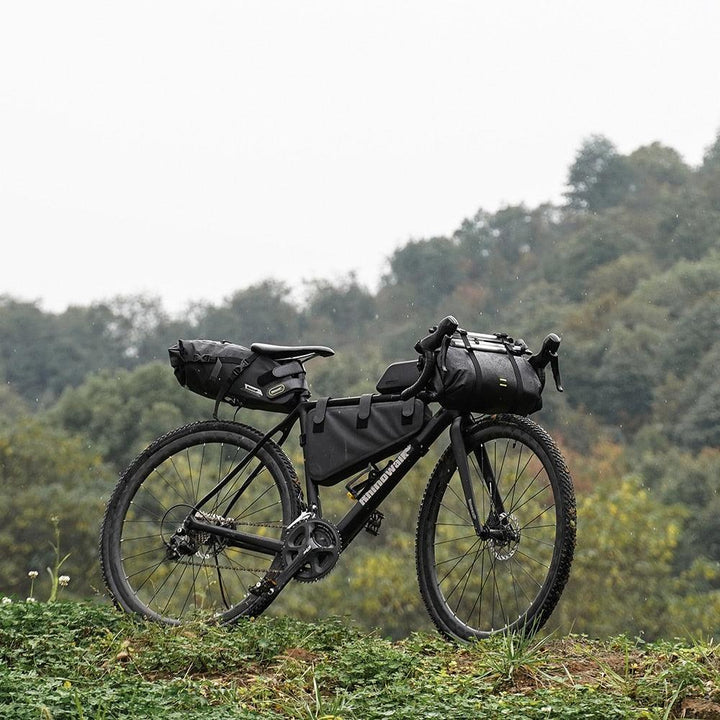 Rhinowalk Waterproof Bicycle Pannier Set - 600D Reinforced Polyester Cargo Bag - Large Capacity Rear Rack Luggage for Touring, Commuting &amp; E-Bikes