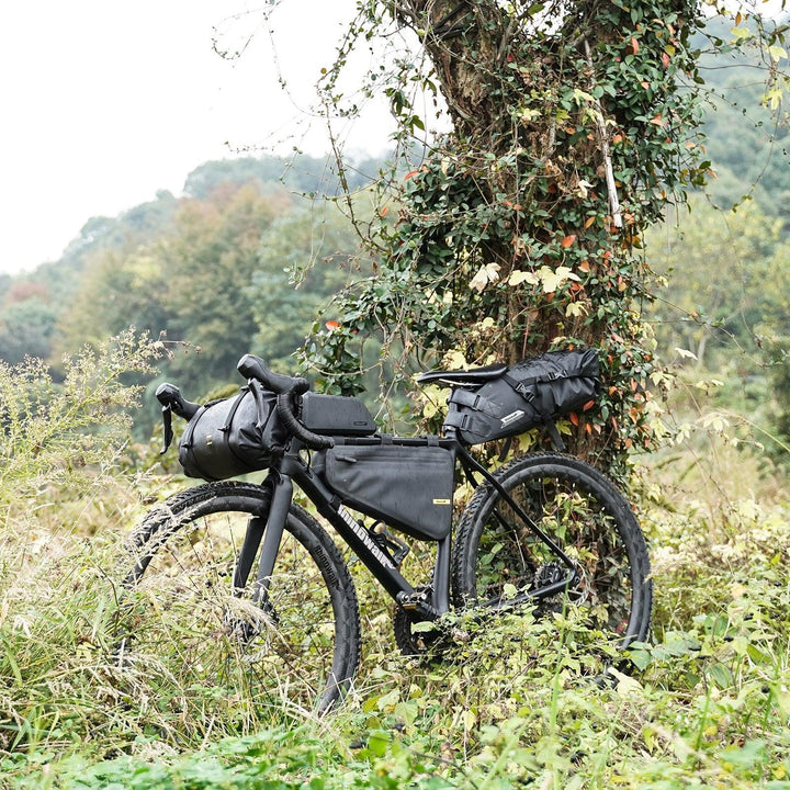 Rhinowalk Waterproof Bicycle Pannier Set - 600D Reinforced Polyester Cargo Bag - Large Capacity Rear Rack Luggage for Touring, Commuting &amp; E-Bikes