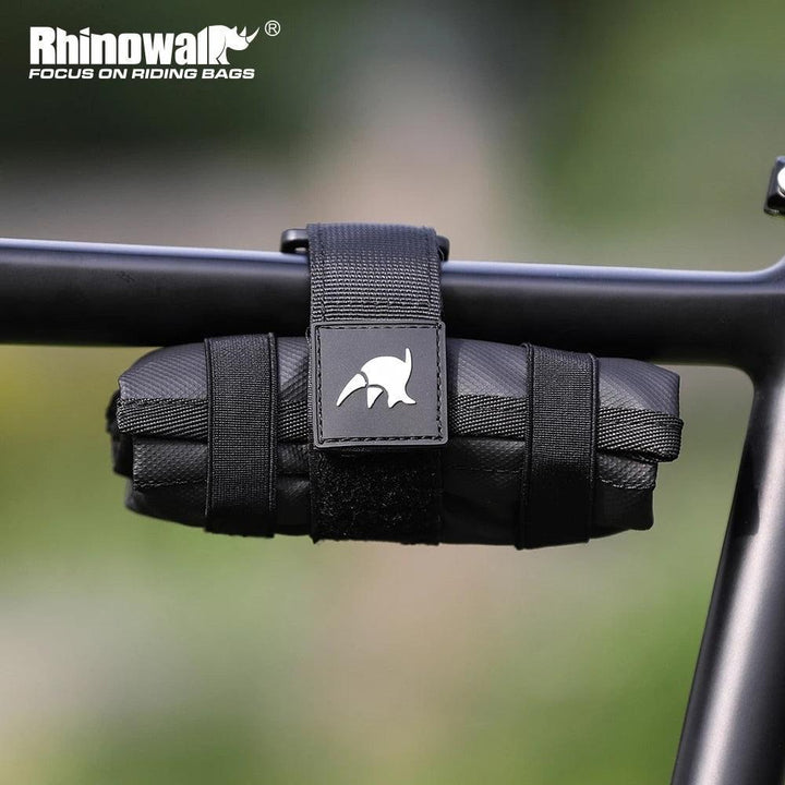 Rhinowalk Waterproof Bike Tool Bag - Hard Shell Shockproof Storage Pouch - 600D Nylon Saddle/Frame Bag for MTB, Road &amp; E-Bike Repairs