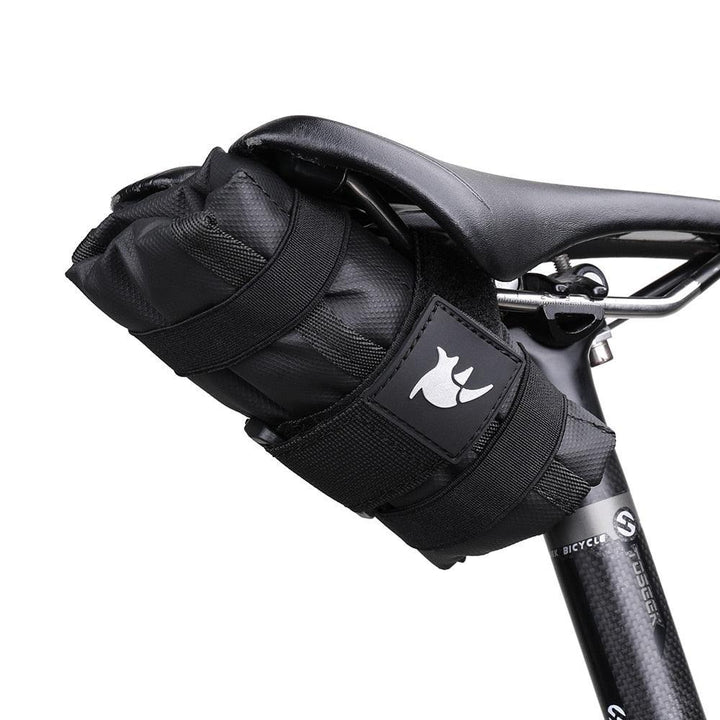 Rhinowalk Waterproof Bike Tool Bag - Hard Shell Shockproof Storage Pouch - 600D Nylon Saddle/Frame Bag for MTB, Road &amp; E-Bike Repairs