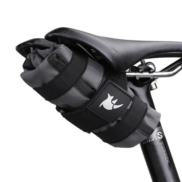 Rhinowalk Waterproof Bike Tool Bag - Hard Shell Shockproof Storage Pouch - 600D Nylon Saddle/Frame Bag for MTB, Road &amp; E-Bike Repairs