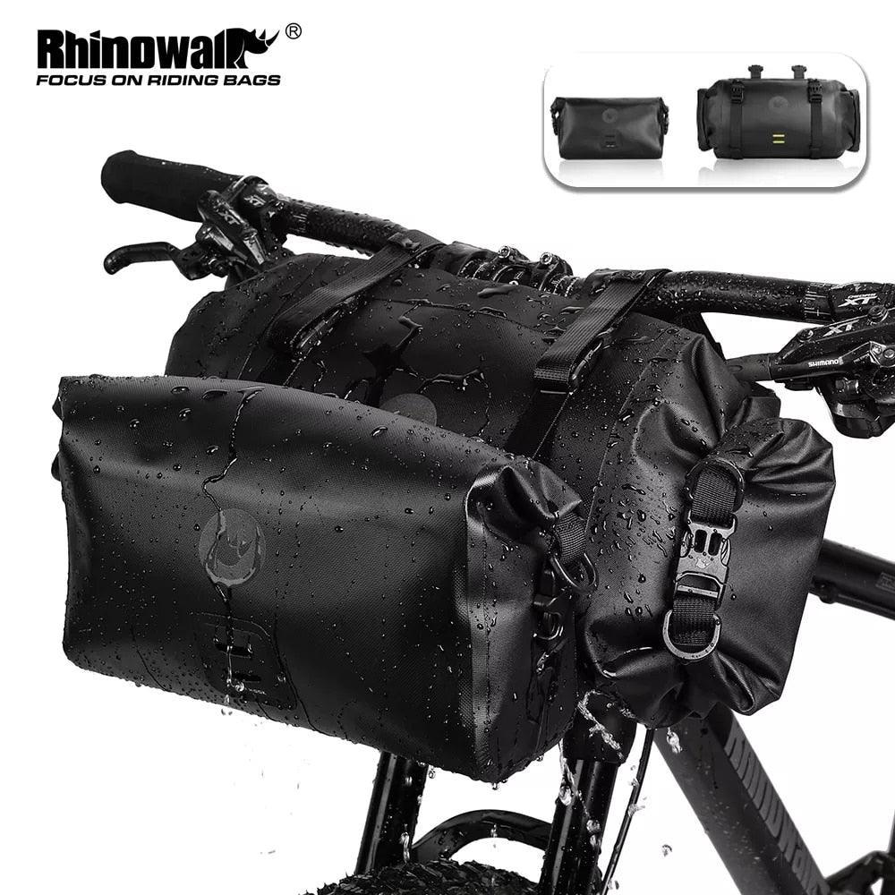 Rhinowalk X21998B Fully Waterproof Bicycle Bag - Professional Rainproof Pannier - Durable Polyester Storage for MTB &amp; Road Bike Touring