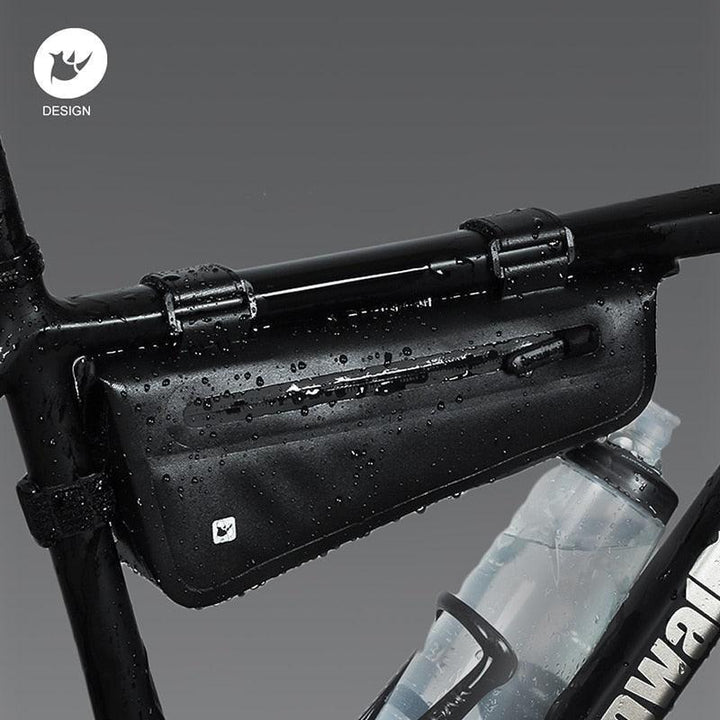 Rhinowalk RK18652/3 Waterproof Triangle Bag - Professional TPU Bike Frame Pouch - Seamless Welding &amp; Rainproof Zipper Storage for MTB &amp; Road Bikes