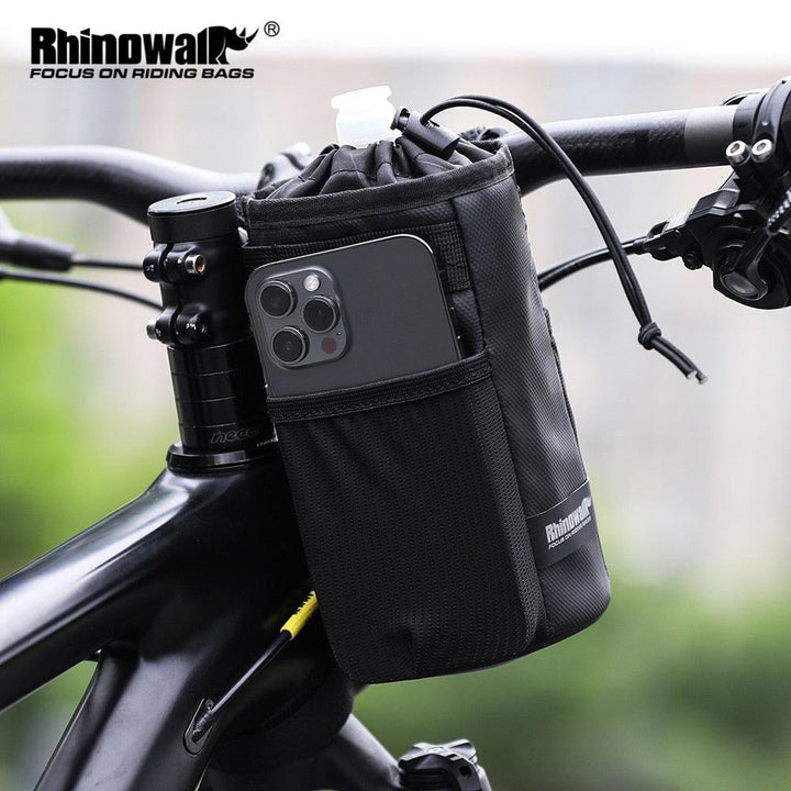 Professional Bicycle Feed Bag by Rhinowalk - Universal Handlebar Bottle Carrier - Lightweight Insulated Tool &amp; Drink Organizer
