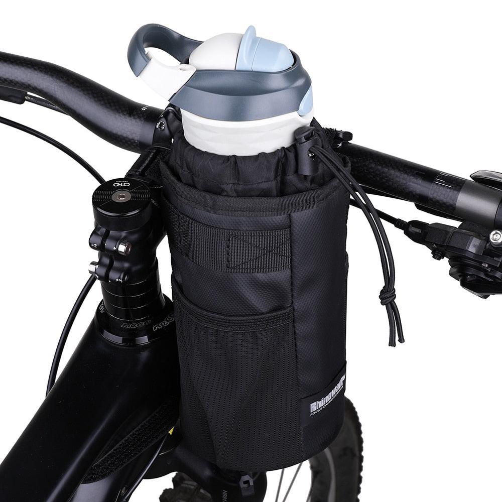 Professional Bicycle Feed Bag by Rhinowalk - Universal Handlebar Bottle Carrier - Lightweight Insulated Tool &amp; Drink Organizer