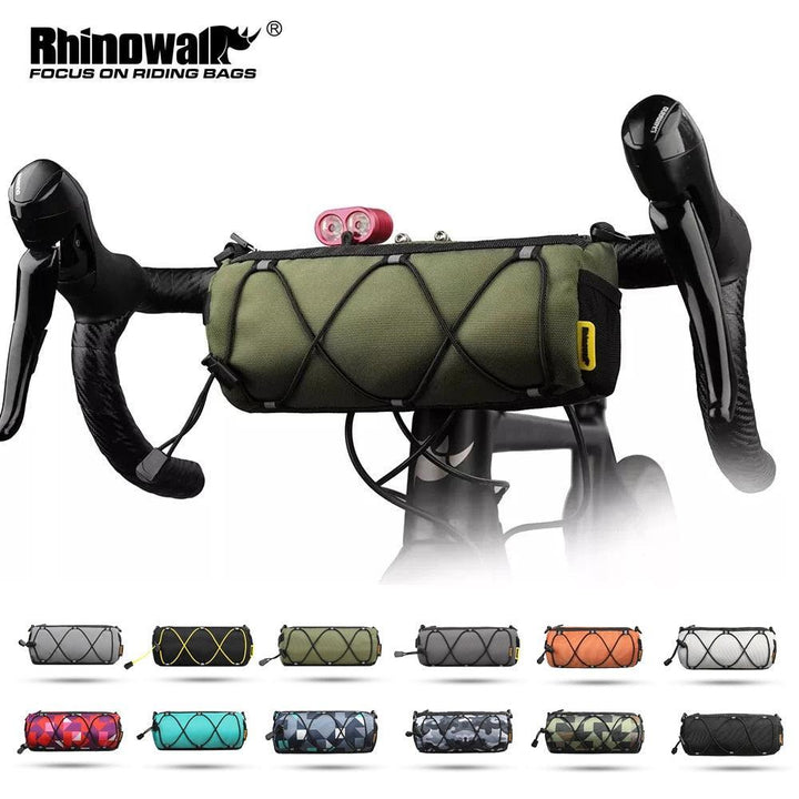 Rhinowalk RK9103 Bike Bag - 2.4L Compact Handlebar Bag - Water-Resistant Cycling Storage for Road &amp; MTB - Multi-Color &amp; Reflective Safety Series