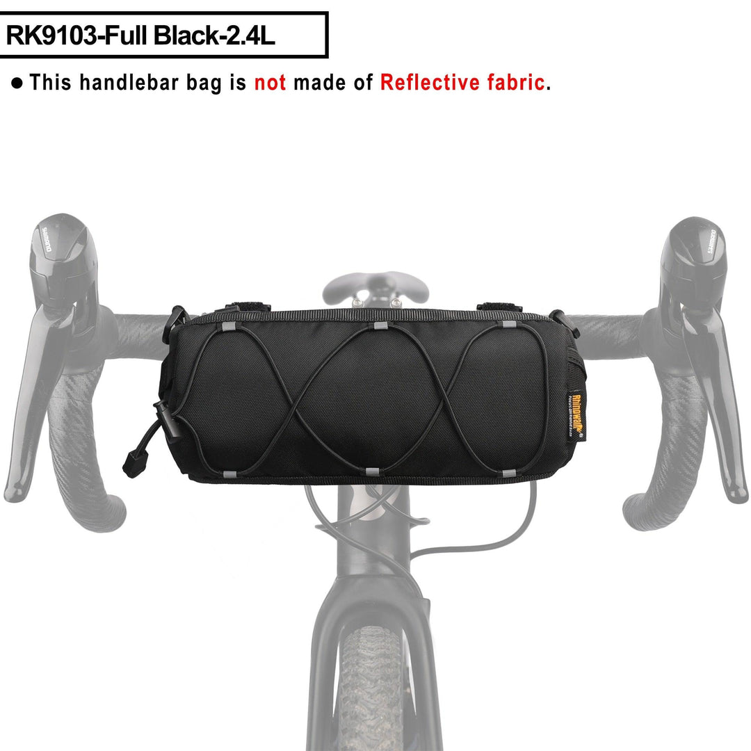 Rhinowalk RK9103 Bike Bag - 2.4L Compact Handlebar Bag - Water-Resistant Cycling Storage for Road &amp; MTB - Multi-Color &amp; Reflective Safety Series