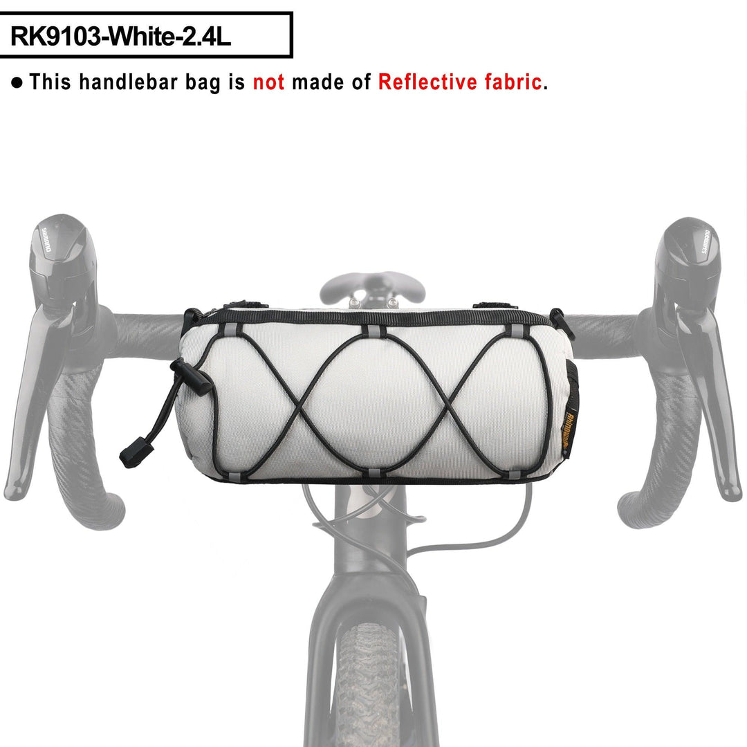 Rhinowalk RK9103 Bike Bag - 2.4L Compact Handlebar Bag - Water-Resistant Cycling Storage for Road &amp; MTB - Multi-Color &amp; Reflective Safety Series