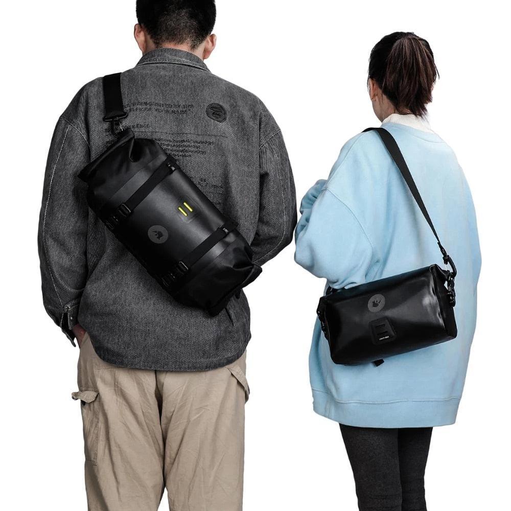 Rhinowalk Bike Handlebar Bag - Rainproof Polyester Front Bag - Multi-Purpose Compact Cycling Bag for MTB &amp; Road Bikes (X21998B)