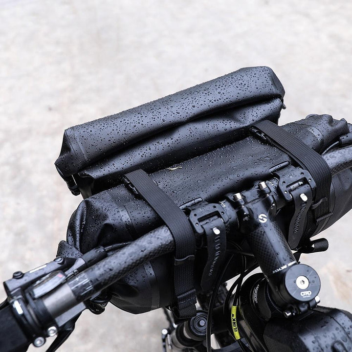 Rhinowalk Bike Handlebar Bag - Rainproof Polyester Front Bag - Multi-Purpose Compact Cycling Bag for MTB &amp; Road Bikes (X21998B)