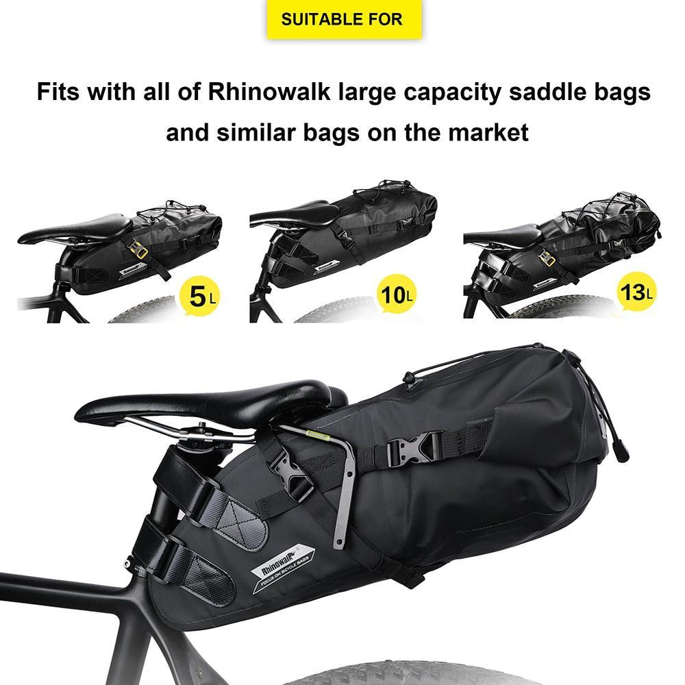 Rhinowalk Waterproof Bicycle Saddle Bag - Rainproof Polyester Cycling Tail Pack - Professional MTB &amp; Road Bike Under Seat Tool Pouch