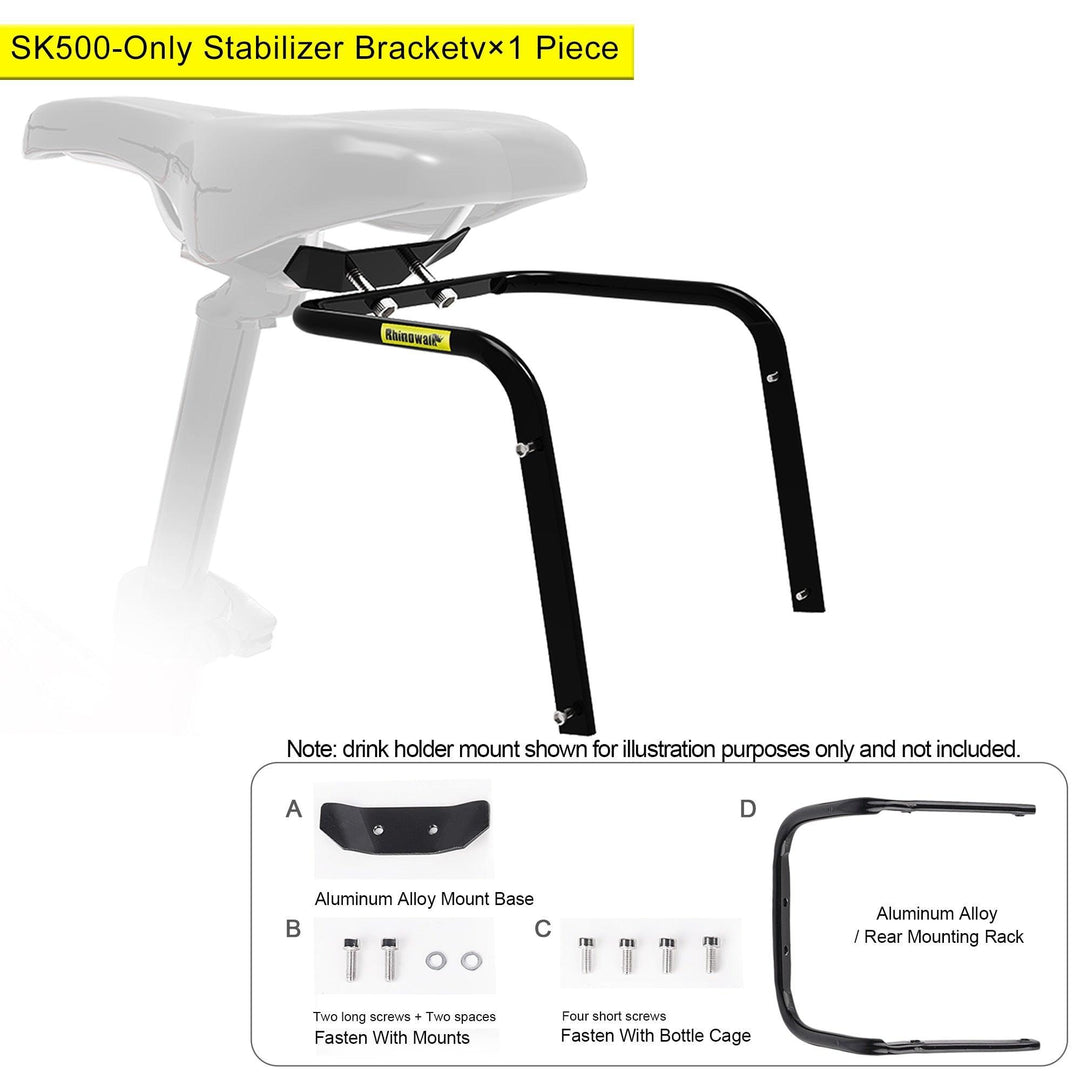 Rhinowalk Waterproof Bicycle Saddle Bag - Rainproof Polyester Cycling Tail Pack - Professional MTB &amp; Road Bike Under Seat Tool Pouch