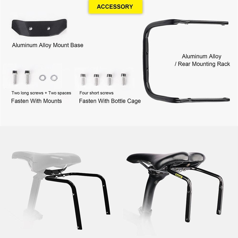 Rhinowalk Waterproof Bicycle Saddle Bag - Rainproof Polyester Cycling Tail Pack - Professional MTB &amp; Road Bike Under Seat Tool Pouch