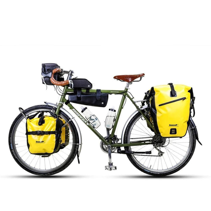 RHINOWALK 20L Waterproof Pannier Bag - Professional Bike Rear Rack Carrier - Full Seam Sealed Rainproof Trunk Bag for Touring &amp; Commuting (RK19662)