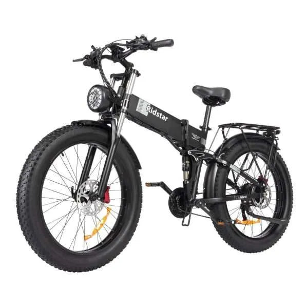 Ridstar H26 Pro Folding Fat Tire Electric Bike | 1500W Power Motor, 48V 20Ah Battery, 3-Second Quick Fold 26" All-Terrain Mountain E-Bike