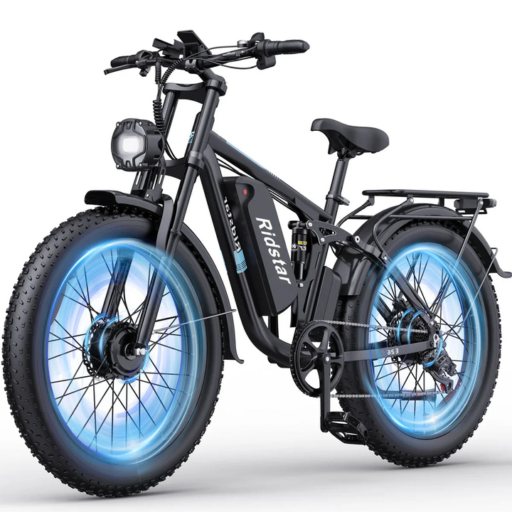 Ridstar E26 Pro Dual Motor Fat Tire Electric Bike | 2000W Combined Output, 48V 23Ah Battery