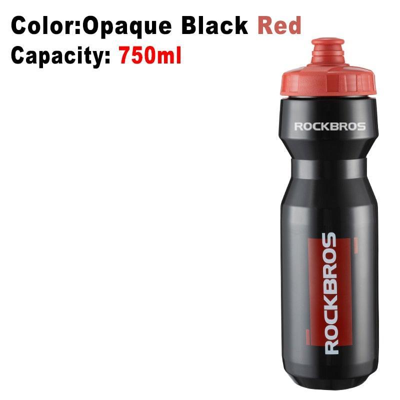 ROCKBROS 750ml Cycling Water Bottle - Food Grade PP5 Material - Squeeze Jet Spout with Dust Cover - Lightweight Leakproof Sports Bottle for MTB &amp; Road Bike