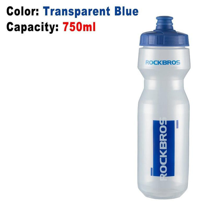 ROCKBROS 750ml Cycling Water Bottle - Food Grade PP5 Material - Squeeze Jet Spout with Dust Cover - Lightweight Leakproof Sports Bottle for MTB &amp; Road Bike