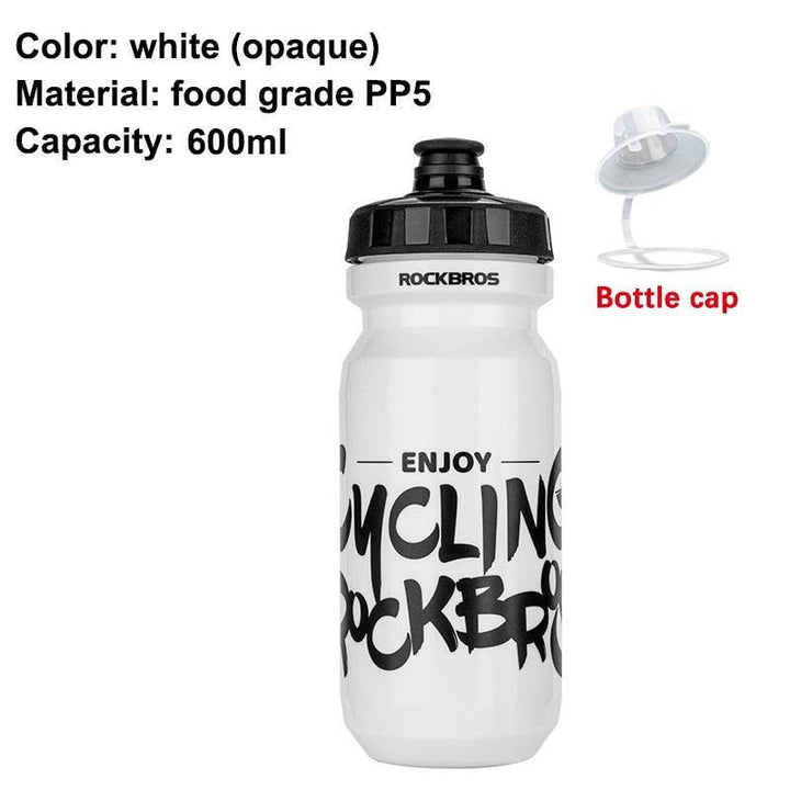 ROCKBROS 750ml Cycling Water Bottle - Food Grade PP5 Material - Squeeze Jet Spout with Dust Cover - Lightweight Leakproof Sports Bottle for MTB &amp; Road Bike