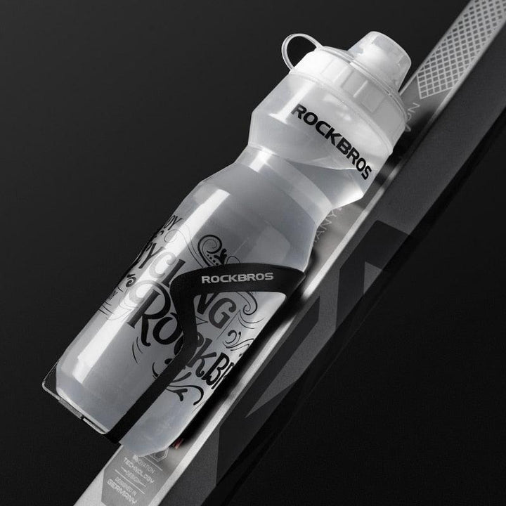 ROCKBROS 750ml Cycling Water Bottle - Food Grade PP5 Material - Squeeze Jet Spout with Dust Cover - Lightweight Leakproof Sports Bottle for MTB &amp; Road Bike