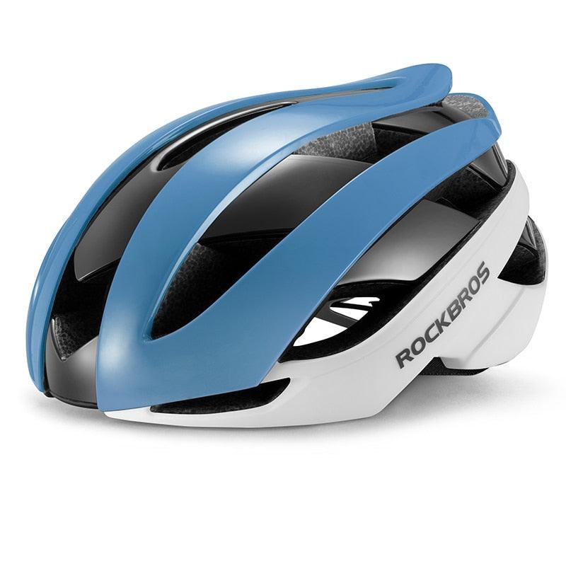 ROCKBROS Ultralight Bicycle Helmet - 250g One-Piece Molding Safety Cap - 18 Air Vents Breathable Cycling Helmet with Magnetic Buckle for MTB &amp; E-Bike