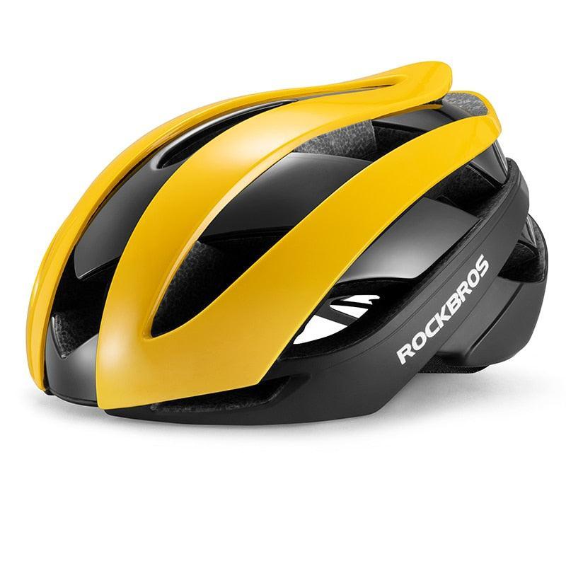 ROCKBROS Ultralight Bicycle Helmet - 250g One-Piece Molding Safety Cap - 18 Air Vents Breathable Cycling Helmet with Magnetic Buckle for MTB &amp; E-Bike