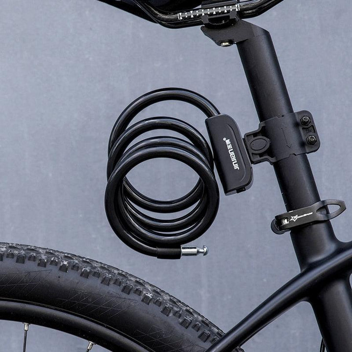 ROCKBROS Professional Bike Cable Lock - 1.1m Anti-Theft Steel Wire Lock - High Security Copper Core for MTB, Road Bike &amp; Scooter
