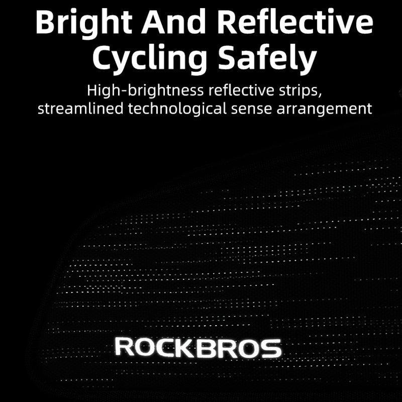 ROCKBROS Ultralight Bike Top Tube Bag - 1.1L Hard Shell Frame Pouch - Aerodynamic &amp; Rainproof Storage for MTB &amp; Road Cycling