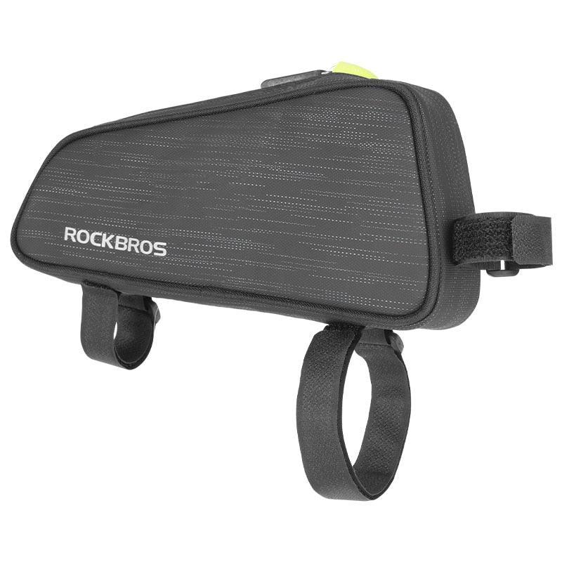 ROCKBROS Ultralight Bike Top Tube Bag - 1.1L Hard Shell Frame Pouch - Aerodynamic &amp; Rainproof Storage for MTB &amp; Road Cycling