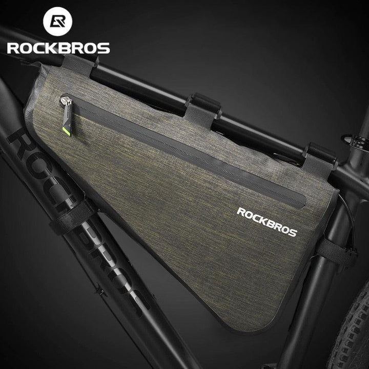 ROCKBROS 100% Rainproof Triangle Bike Bag - 5L/8L Large Capacity Frame Bag - Seamless 600D Nylon Storage for MTB &amp; Road Bike (AS-017)