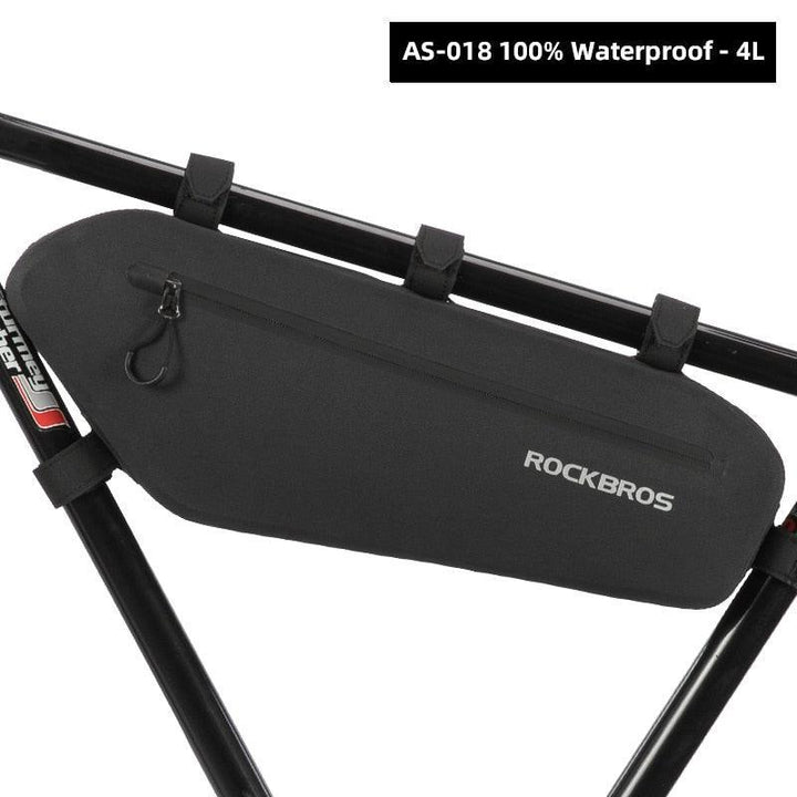 ROCKBROS 100% Rainproof Triangle Bike Bag - 5L/8L Large Capacity Frame Bag - Seamless 600D Nylon Storage for MTB &amp; Road Bike (AS-017)