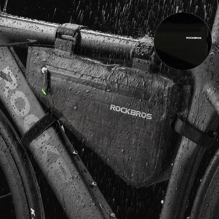ROCKBROS 100% Rainproof Triangle Bike Bag - 5L/8L Large Capacity Frame Bag - Seamless 600D Nylon Storage for MTB &amp; Road Bike (AS-017)