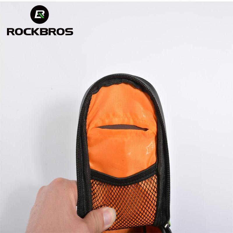 ROCKBROS C7-1 Waterproof Bike Saddle Bag - Rainproof MTB Rear Seat Tail Bag - Reflective High-Visibility Cycling Tool Pouch