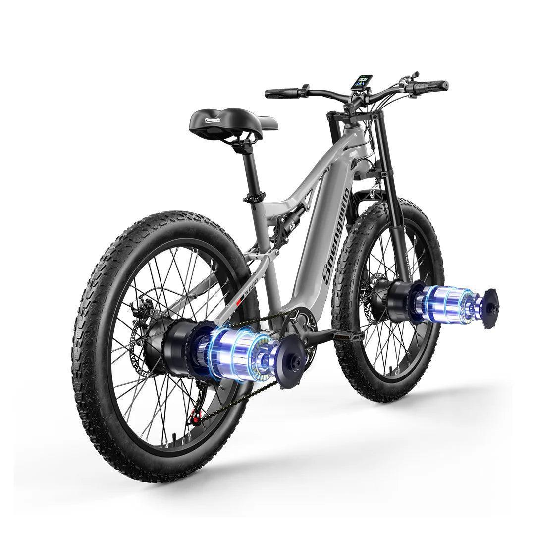 Shengmilo S600 Dual Motor Electric Bike with Lightweight Frame and Fat Tires