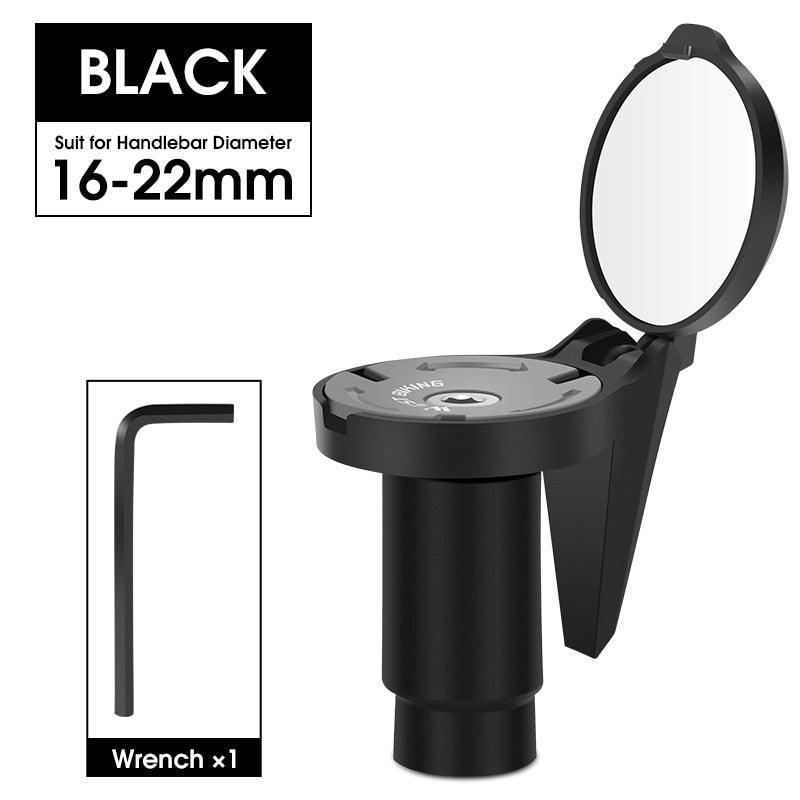 WEST BIKING 23g Ultralight Bike Rearview Mirror - Eco-Friendly Nylon Fiber Construction - 360° Adjustable Handlebar End Mirror for 16-22mm Inner Diameter