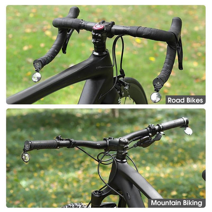 WEST BIKING 23g Ultralight Bike Rearview Mirror - Eco-Friendly Nylon Fiber Construction - 360° Adjustable Handlebar End Mirror for 16-22mm Inner Diameter
