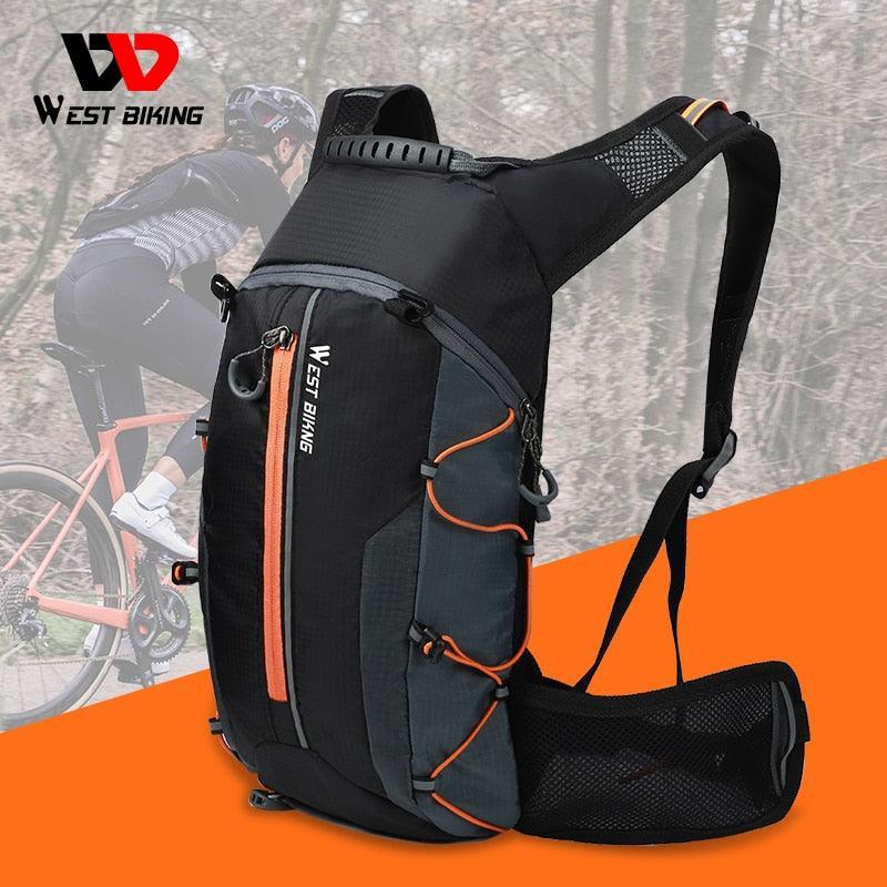 WEST BIKING 10L Ultralight Cycling Backpack - 280g Breathable Bicycle Bag - Water Repellent Nylon Sport Daypack for MTB, Climbing &amp; Hiking