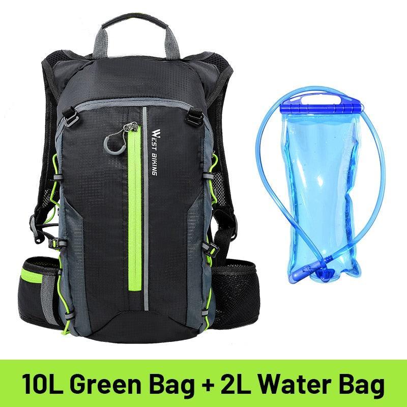 WEST BIKING 10L Ultralight Cycling Backpack - 280g Breathable Bicycle Bag - Water Repellent Nylon Sport Daypack for MTB, Climbing &amp; Hiking